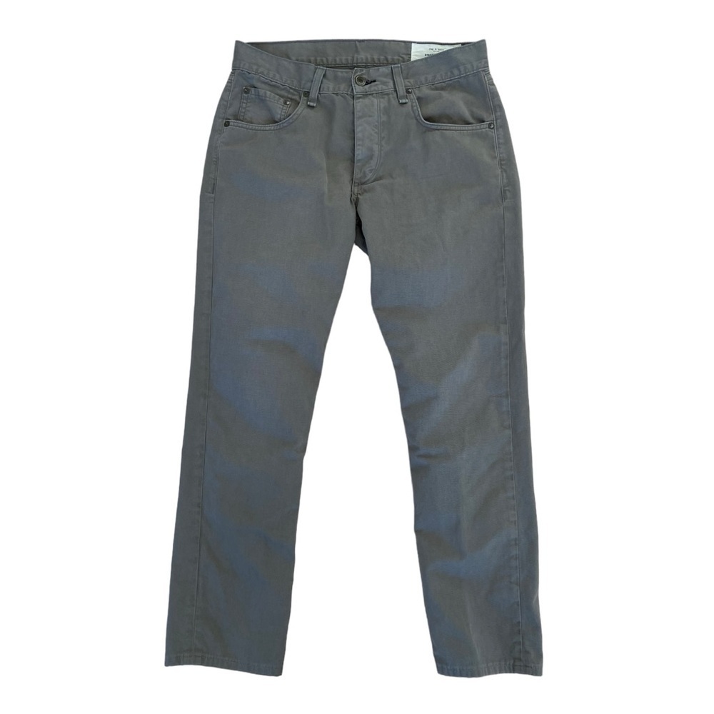 Rag & bone men tan cotton jeans pant button fly Standard Issue fit 2 slim leg 30